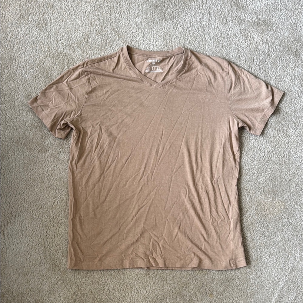 Forever 21 V-Neck Slim Fit Short Sleeve Tee